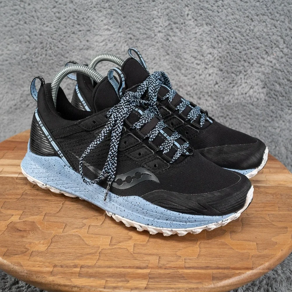 Saucony Mad River TR Women's Trail Running Shoes Size 7 Blue - Black S10521-1